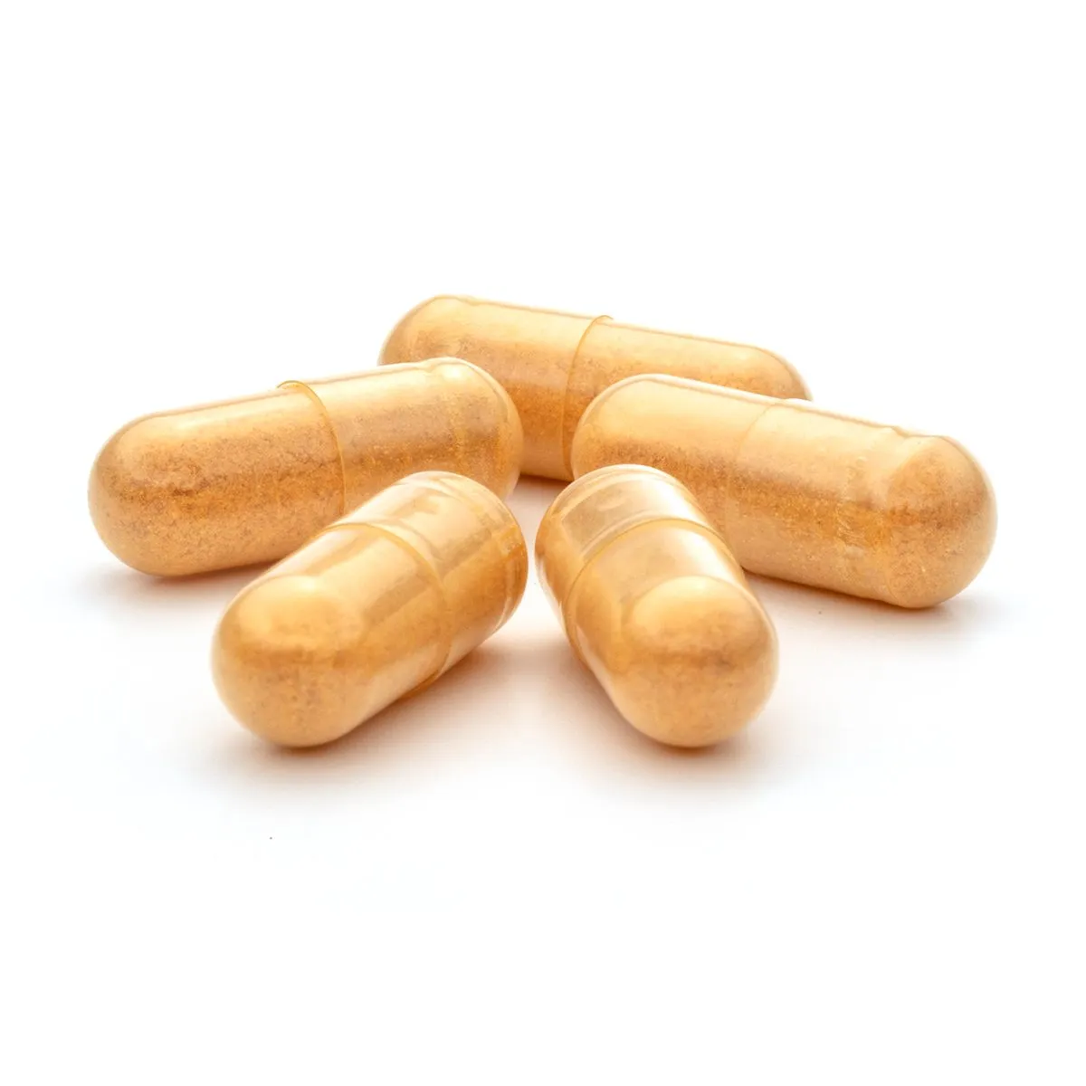 tumeric pill capsules orange